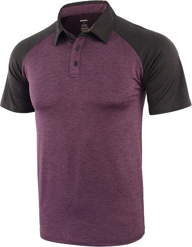 KNQR Mens Lightweight Soft Quick Dry Athletic Workout Running Golf Polo T Shirt in Saudi Arabia