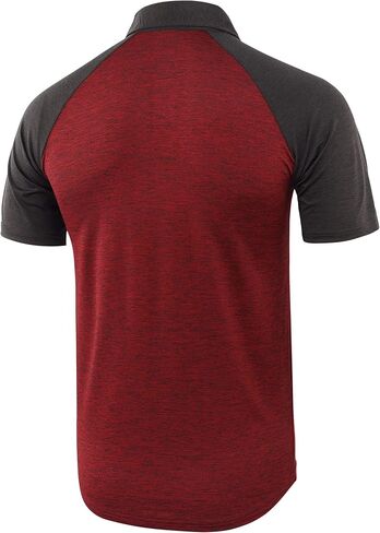KNQR Mens Lightweight Soft Quick Dry Athletic Workout Running Golf Polo T Shirt in Saudi Arabia