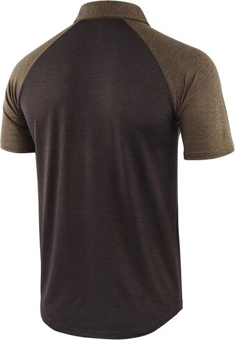 KNQR Mens Lightweight Soft Quick Dry Athletic Workout Running Golf Polo T Shirt in Saudi Arabia