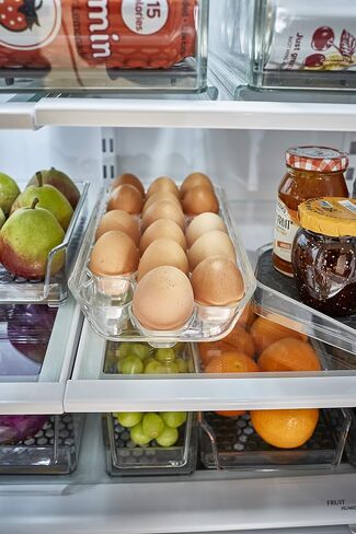 Spectrum Diversified Hexa in-Fridge Tray for Storage and Organization, Holds 18 Eggs, Extra Large, Clear in Saudi Arabia