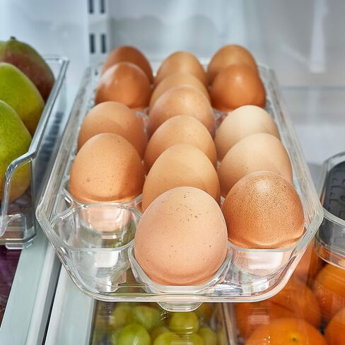 Spectrum Diversified Hexa in-Fridge Tray for Storage and Organization, Holds 18 Eggs, Extra Large, Clear in Saudi Arabia