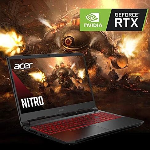 Acer Nitro 5 AN515-45-R21A Gaming Laptop, AMD Ryzen 5 5600H Hexa-Core Processor | NVIDIA GeForce RTX 3060 Laptop GPU | 15.6" FHD 144Hz IPS Display | 16GB DDR4 | 512GB NVMe SSD | WiFi 6 | RGB Keyboard in Kuwait