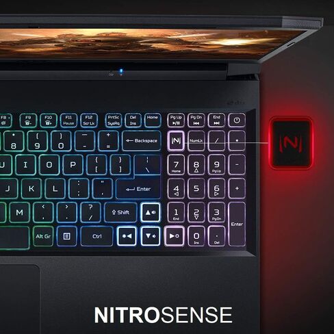 Acer Nitro 5 AN515-45-R21A Gaming Laptop, AMD Ryzen 5 5600H Hexa-Core Processor | NVIDIA GeForce RTX 3060 Laptop GPU | 15.6" FHD 144Hz IPS Display | 16GB DDR4 | 512GB NVMe SSD | WiFi 6 | RGB Keyboard in Kuwait