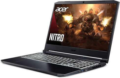 Acer Nitro 5 AN515-45-R21A Gaming Laptop, AMD Ryzen 5 5600H Hexa-Core Processor | NVIDIA GeForce RTX 3060 Laptop GPU | 15.6" FHD 144Hz IPS Display | 16GB DDR4 | 512GB NVMe SSD | WiFi 6 | RGB Keyboard in Kuwait