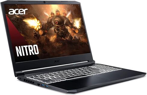 Acer Nitro 5 AN515-45-R21A Gaming Laptop, AMD Ryzen 5 5600H Hexa-Core Processor | NVIDIA GeForce RTX 3060 Laptop GPU | 15.6" FHD 144Hz IPS Display | 16GB DDR4 | 512GB NVMe SSD | WiFi 6 | RGB Keyboard in Kuwait