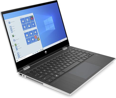 كمبيوتر محمول HP Pavilion x360 قابل للتحويل مقاس 14 بوصة وماوس لاسلكي X3000 G2 (28Y30AA، أسود) بطارية تصل إلى 15 شهرًا، عجلة تمرير، مقابض جانبية للتحكم، مناسب للسفر، LED أزرق in Kuwait