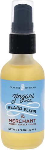 Zingari Man The Navigator Beard Elixir – Conditioning, Softening and Rejuvenating Grooming Product – Natural Fruit Oils Tame Beards and Moustaches and Nourish Facial Skin, 2 fl oz in Saudi Arabia