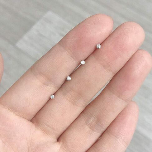 6-14PCS 20g Tiny Nose Stud Ring Piercing Surgical Steel Nose Bone/L Shaped/Nose Screws Rings Set in Kuwait