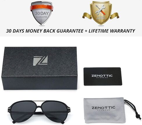 ZENOTTIC Polarized Aviator Sunglasses for Men Women UV400 Protection TR90 Frame Ultra Light Pilot Shape Glasses in Saudi Arabia