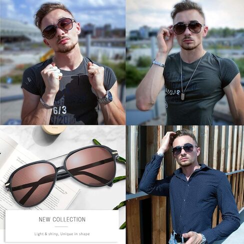 ZENOTTIC Polarized Aviator Sunglasses for Men Women UV400 Protection TR90 Frame Ultra Light Pilot Shape Glasses in Saudi Arabia