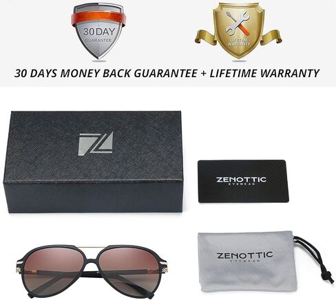 ZENOTTIC Polarized Aviator Sunglasses for Men Women UV400 Protection TR90 Frame Ultra Light Pilot Shape Glasses in Saudi Arabia