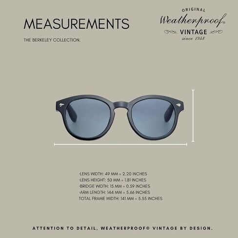 WEATHERPROOF VINTAGE Designer Sunglasses for Men, UV400 Protection, Durable Oval Frame Embedded with Metal Wire Core in Saudi Arabia
