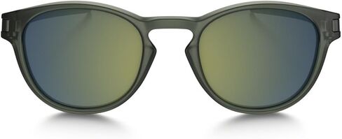 نظارات شمسية من Oakley Mens Latch Asia Fit لون زيتوني مطفأ/إيريديوم زمردي، مقاس واحد in Kuwait