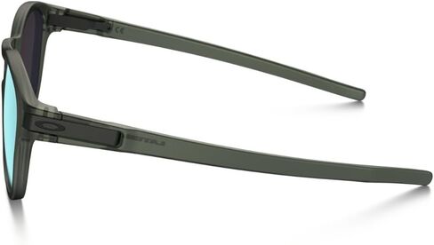 نظارات شمسية من Oakley Mens Latch Asia Fit لون زيتوني مطفأ/إيريديوم زمردي، مقاس واحد in Kuwait