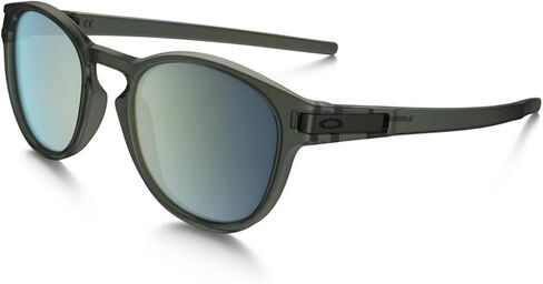 نظارات شمسية من Oakley Mens Latch Asia Fit لون زيتوني مطفأ/إيريديوم زمردي، مقاس واحد in Kuwait