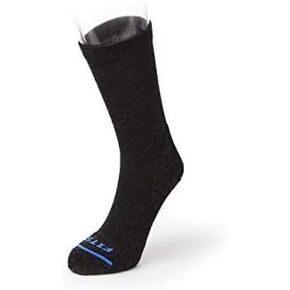 يناسب الملابس الكاجوال - الطاقم: جوارب رجالية للاستخدام اليومي، للارتداء طوال اليوم، مريح، مسامي، كاجوال، جورب صوف عالي الساق، أسود، S in Kuwait