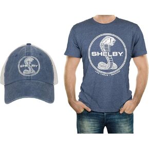 Shelby Cobra Snake Logo T-Shirt and Hat Combo | Blue