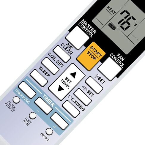 Replacement for Friedrich Air Conditioner Remote Control Model Number AR-RY5 Works for M18YF MW09Y3FM MW12Y3FM MW18Y3F MW18Y3FM in Saudi Arabia