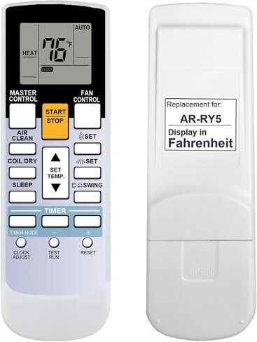 Replacement for Friedrich Air Conditioner Remote Control Model Number AR-RY5 Works for M18YF MW09Y3FM MW12Y3FM MW18Y3F MW18Y3FM in Saudi Arabia