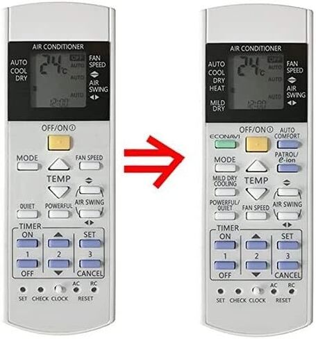 Replacement for Panasonic Air Conditioner Remote Control A75C3582 CWA75C3582 in Saudi Arabia