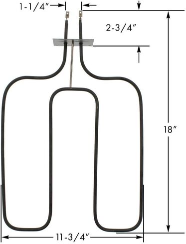 Edgewater Parts WB44X185, WB44X173, AP2031021, PS249411 Broil Element Compatible With GE Range in Saudi Arabia