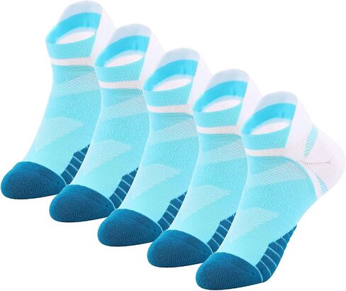 Kodal Copper Infused Running Low Cut Socks No Smell Ankle Tab Support Comfortable Cushion 3 Mixed Color - 5 Pairs in Saudi Arabia