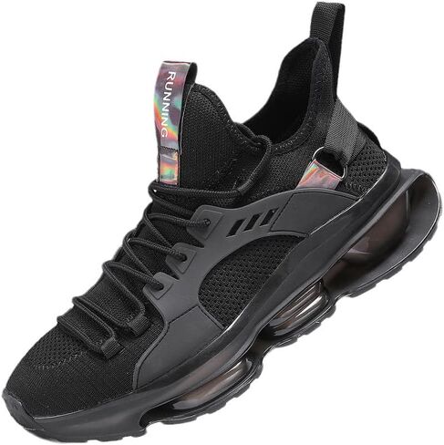 GJUYC Sneakers Shoes for Men Running Shoe Mens Trail Air Fashion Sport Man Athletic Men's Basketball Walking Casual Hiking Male Black White Blue Size Runner Breathable Women Boys Kids in Kuwait