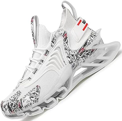 GJUYC Sneakers Shoes for Men Running Shoe Mens Trail Air Fashion Sport Man Athletic Men's Basketball Walking Casual Hiking Male Black White Blue Size Runner Breathable Women Boys Kids in Kuwait