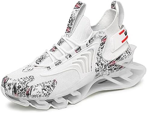 GJUYC Sneakers Shoes for Men Running Shoe Mens Trail Air Fashion Sport Man Athletic Men's Basketball Walking Casual Hiking Male Black White Blue Size Runner Breathable Women Boys Kids in Kuwait