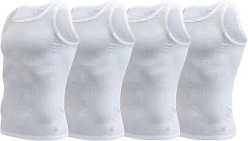 Spyder Mens Pro Cotton Pro Stretch Tank Tops A Shirts (White, Small) in Saudi Arabia