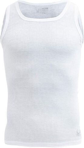 Spyder Mens Pro Cotton Pro Stretch Tank Tops A Shirts (White, Small) in Saudi Arabia