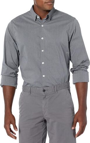 Van Heusen Men's Big and Tall Stain Shield Never Tuck Stretch Pattern Button Down Shirt in Saudi Arabia