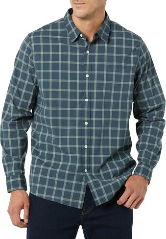 Goodthreads Men's Long-Sleeved Slim-fit Stretch Poplin Shirt (Available in Big & Tall) in Saudi Arabia