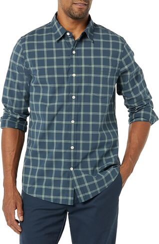 Goodthreads Men's Long-Sleeved Slim-fit Stretch Poplin Shirt (Available in Big & Tall) in Saudi Arabia