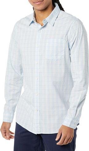 Goodthreads Men's Long-Sleeved Slim-fit Stretch Poplin Shirt (Available in Big & Tall) in Saudi Arabia