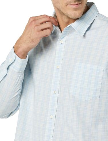 Goodthreads Men's Long-Sleeved Slim-fit Stretch Poplin Shirt (Available in Big & Tall) in Saudi Arabia