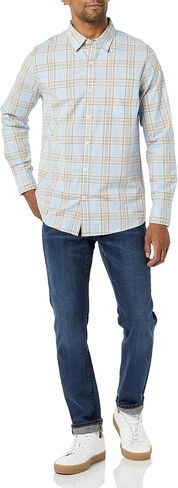 Goodthreads Men's Long-Sleeved Slim-fit Stretch Poplin Shirt (Available in Big & Tall) in Saudi Arabia