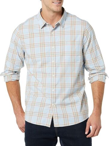 Goodthreads Men's Long-Sleeved Slim-fit Stretch Poplin Shirt (Available in Big & Tall) in Saudi Arabia