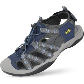 صنادل GRITION للرجال مغلقة عند الأصابع للمشي لمسافات طويلة في الهواء الطلق، صنادل مائية رياضية للصيادين مقاومة للماء للرحلات والمشي والشاطئ الصيفي in Kuwait