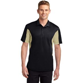 SPORT-TEK Men's Side Blocked Micropique Sport Wick Polo in Saudi Arabia