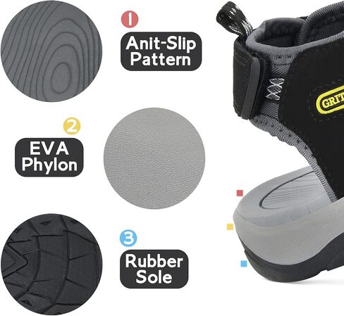 GRITION Mens Closed Toe Hiking Sandals Outdoor, Waterproof Fisherman Athletic Water Sandals for Trekking Walking Sandals Summer Beach in Saudi Arabia