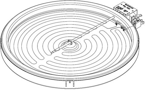 Samsung DG47-00064A Range Dual Radiant Surface Element Genuine Original Equipment Manufacturer (OEM) Part in Saudi Arabia