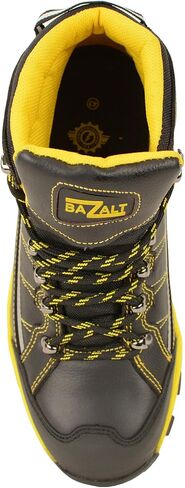 Bazalt Men's Mpm9122 Lace-up Black with Yellow Water and Frost Proof Leather Outdoor Boots Footwear in Saudi Arabia