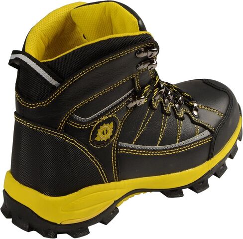 Bazalt Men's Mpm9122 Lace-up Black with Yellow Water and Frost Proof Leather Outdoor Boots Footwear in Saudi Arabia