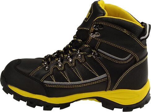 Bazalt Men's Mpm9122 Lace-up Black with Yellow Water and Frost Proof Leather Outdoor Boots Footwear in Saudi Arabia