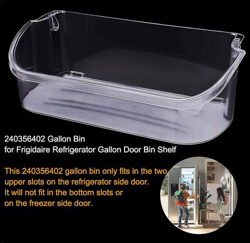 240356402 Refrigerator Door Bin Compatible with Frigidaire Kenmore Electrolux Refrigerator, Replaces 240356402 AP2549958 240430312 240356416 240356407 Refrigerator Door Shelf Bin in Saudi Arabia