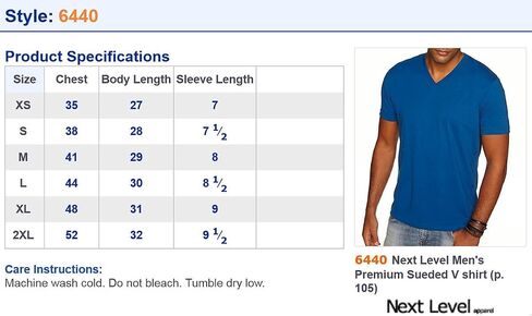 Next Level Apparel Mens 6440 in Saudi Arabia