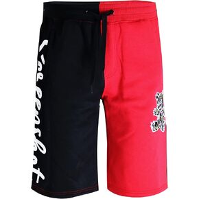 SCREENSHOT Mens Hip Hop Premium Classic Fit Urban Fleece Shorts - Street Fashion SweatShorts Ribbed Wasteband with Drawstring in Saudi Arabia