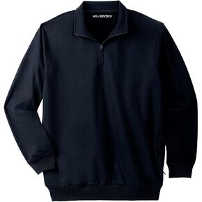 KingSize Men's Big & Tall Quarter Zip-Front Wicking Fleece Jacket by KS Sport in Saudi Arabia