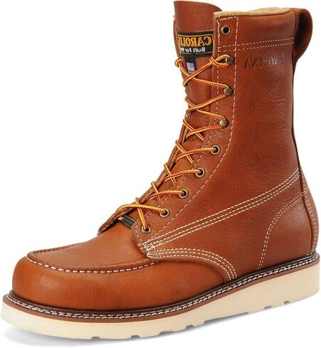 Carolina CA7502 Mens 8'' Domestic Moc Toe ST Wedge Work Boot in Kuwait